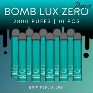 BOMB LUXE zero nicotine 2800 Puffs Disposable Vape - 10 Pack Bundle
